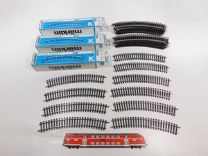 DJ575-1# 30x Märklin H0 AC 2221 Track Piece K-Track Curved Very Good/Mint+Box - Picture 1 of 5