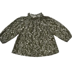 Rylee + Cru Audrey Forest Vines Bluse. 3-6mo - Bild 1 von 5