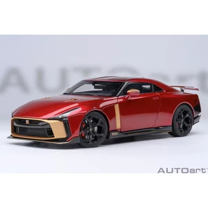 AUTOart 77514 1/18 Nissan GT-R50 by ItalDesign Red/Gold Resin Model - Picture 1 of 24