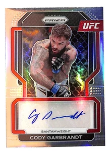 Panini Prizm UFC 2022 SGCGB Cody Garbrandt Auto Silver Prizm - Imagen 1 de 2