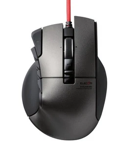 ELECOM gaming mouse DUX wired 14 button 3500dpi hardware macro M-DUX50BK Japan - Picture 1 of 8