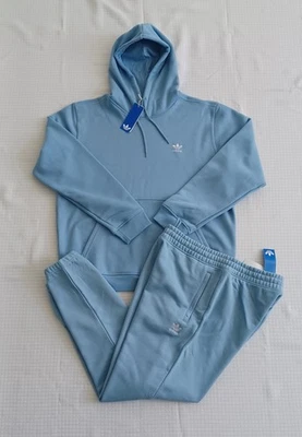 Nuevo Para hombres Adidas Originales Trifolio Polar Sudadera ~ Azul Ceniza/Blanco ~ Talla 2XL  Foto 1 de 4