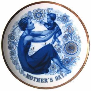 Santa Clara Mother's Day Plate Mother And Child - No Box 79577 - Picture 1 of 1