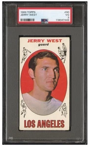 Tarjeta de baloncesto Jerry West 1969 Topps #90 PSA 3 en muy buena condición - Imagen 1 de 2