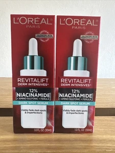 2 L'Oreal Revitalift Derm Intensives 12 % Niacinamid Serum für dunkle Flecken 1 Unze Neu in OVP - Bild 1 von 4