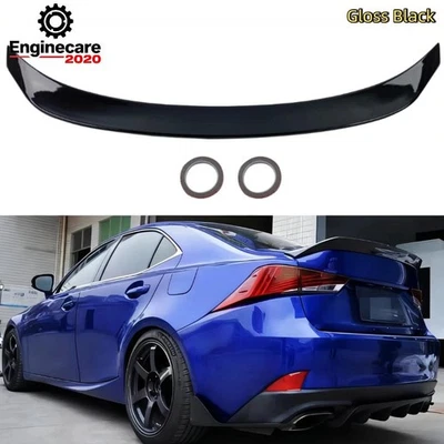 Alerón trasero negro brillante para LEXUS IS200t IS250 IS350 2014-2019 2020 Foto 1 de 4