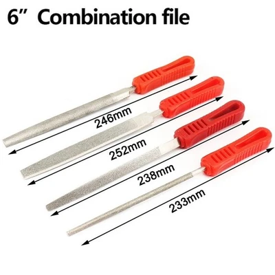 Precision Ceramic File for Metal Polishing 6in Flat/Half Round/Triangle Shapes - Image 1 of 4