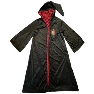 VTG Rubie’s Made USA Harry Potter Hooded Velvet Robe Cosplay Costume Boy Large - Picture 1 of 11