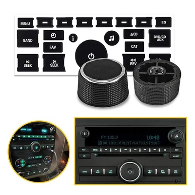 Аудио ручки климат-контроля + ремонтная наклейка кнопки радио наклейка салон автомобиля - Изображение 1 из 4