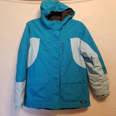 Abrigo Parka de Invierno Lands End Youth XL 14-16 Forrado de Vellón Con Capucha Impermeable  Foto 1 de 4