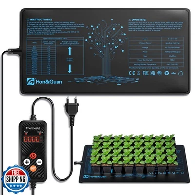 Estera térmica para plántulas HonandGuan 10"x 20,75" con termostato digital  Foto 1 de 4