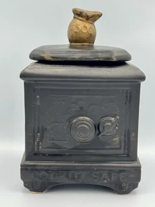 Vintage McCoy Cookie Safe Bank Vault Cookie Jar 1960's - Picture 1 of 11