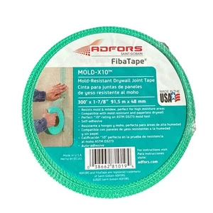 Saint-Gobain Nastro a rete per cartongesso verde resistente alla muffa 1-7/8" x 300 piedi MOLD-X10 - Foto 1 di 1