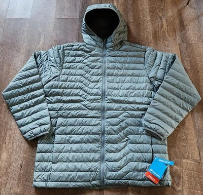 Chaqueta con capucha verde Columbia Woodrose Crest FS 650 Omni Heat Down para hombre talla L  Foto 1 de 4