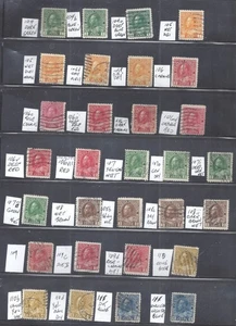 Canada # 104/122 USED SELECTION OF 48 ADMIRALS WITH VARIETIES BS30788 - Bild 1 von 2