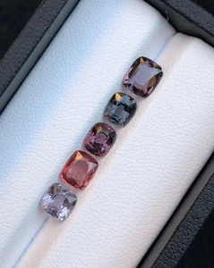 3.90 Cts Natural Spinel Mix Color 5 Piece loose gemstone lot From Burma - Picture 1 of 9
