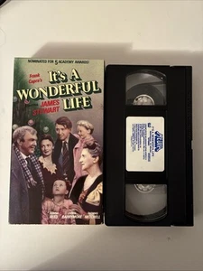 It’s A Wonderful Life VHS James Stewart Donna Reed Frank Capra Film – Charity - Picture 1 of 2
