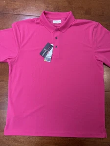 Nueva Camisa Polo Grandslam Para Hombre Talla XL Rosa Manga Corta Golf Nueva Con Etiquetas - Imagen 1 de 11