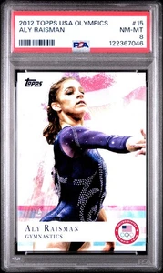 2012 Topps US Olympic Team and Olympic Hopefuls Aly Raisman #15 RC PSA 8 - Picture 1 of 1