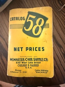 vintage McMaster-Carr Supply Co. catalog 58 - Picture 1 of 4