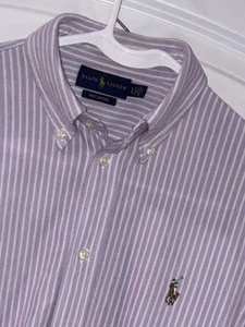 Ralph Lauren Girl's Large Knit Oxford Flesh Color Pony Shirt Fast Shipping! LG - Picture 1 of 3