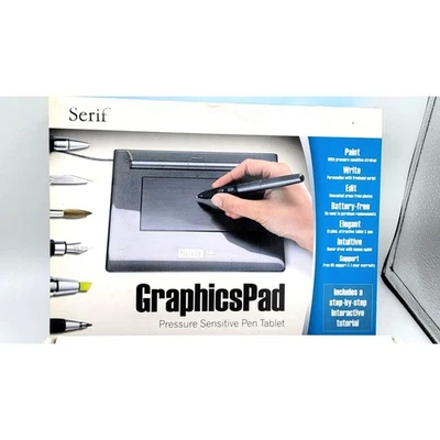 Serif CTF-420/020-B Graphics Pad Pressure Sensitive Drawing Pad w Pen *NEW* - Image 1 of 2