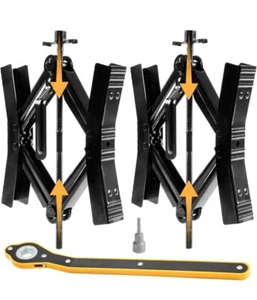 377 Camper Wheel Chock Stabilizer 2 Sets Double Speed Heavy Duty Truck RV Tire - Picture 1 of 10