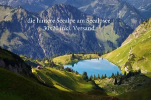 Leinwandbild aus Oberstdorf "Der Seealpsee bei Oberstdorf" 30x20 inkl. Versand - Bild 1 von 1