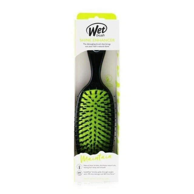Wet Brush Shine Enhancer Hair Brush - Black/Green