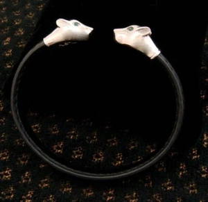 RARE MINT, Original Retro Antique Estate Jean Claude Panther Bracelet w/Stones - Picture 1 of 7