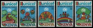 Kenia 1987 - Mi-Nr. 383-387 ** - MNH - UNICEF - Bild 1 von 1