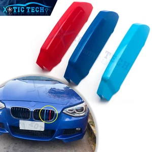 For BMW 5 Series 530i 530e 540i 550i 8 Beam M-3-Color Kidney Grille Insert Trim - Picture 1 of 12