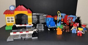 LEGO DUPLO Battery Train Set #10507 + Crossing Gate 10 Extra Track Push Train