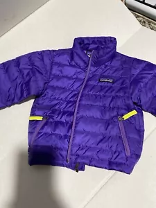 Patagonia Puffer Jacket Purple Toddler Girls Size 12-18M Months Infant - Picture 1 of 10