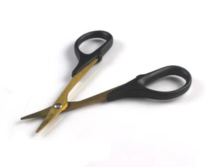 Thunder Innovation Lexan Body Shell Curved Scissors Gold Plated - Picture 1 of 2