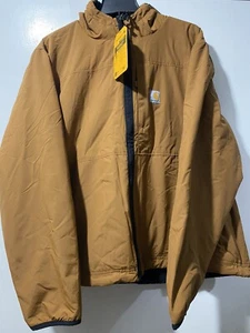 Chaqueta con Sudadera con Capucha Reversible Carhartt Vellana a Nailon Rain Defender OJ4992-M 2XL XXL - Imagen 1 de 8