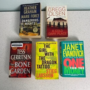 Lot of 5 Mystery Thriller Suspence Graham Force Gerritsen Olsen Paperback Books - Picture 1 of 9