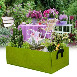 Garden Plant Grow Bags Fabric Raised Bed Planter Nursery Flower Pot Container - Picture 1 of 37