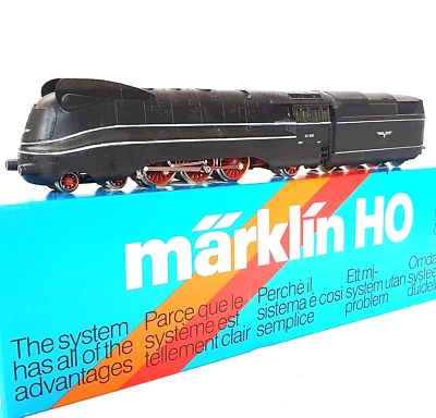 Marklin AC 1:87 HO BR-03 STREAMLINED WAR STEAM LOCOMOTIVE Diecast MIB`80 RARE - Image 1 of 4