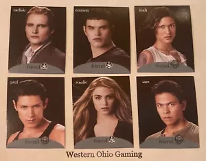 2010 The Twilight Saga Eclipse Movie Board Game 6 Character Cards ONLY USED - Picture 1 of 2