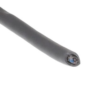 100' Alpha Wire 5271C SL005 Slate 24 AWG 2 Conductor Tinned Copper Foil Braid - Picture 1 of 1
