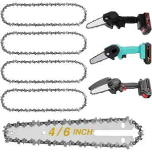 Sägekette Kettensägen Motorsäge Ersatzkette Für 4 / 6 Zoll Mini Akku Kettensäge - Bild 1 von 19