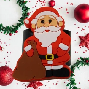 Christmas Santa Scout Woggle / Slide for Necker / Scarf - Picture 1 of 3