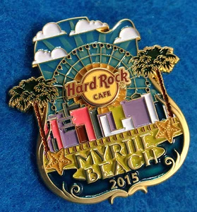 MYRTLE BEACH ICON CITY SERIES 2015 SKYWHEEL RIESENRAD Hard Rock Cafe PIN LE - Bild 1 von 1