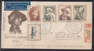 Países Bajos Scott B291-5 FDC - Grabados Rembrandt - Imagen 1 de 1