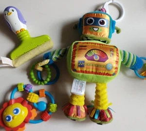 BULK 3 Piece Baby Newborn Toddler Toys Lamaze Munchkin Robot Teething - Picture 1 of 7