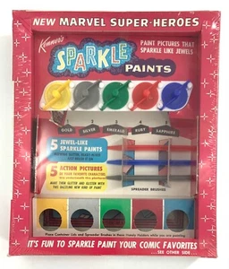 Kenner’s Sparkle Paints 1967 MARVEL SUPER-HEORES kit pittura n. 153H - NUOVO - Foto 1 di 8