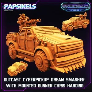 Outcast Cyber-Pickup Dream Smasher with Mounted Gunner Chris Harding | DnD | - Picture 1 of 1