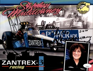 Foto Shirley Muldowney firmata e scritta NHRA Drag Racing 8,5x11 #2 JSA COA - Foto 1 di 2