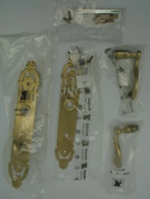 Juego de puertas de privacidad estilo europeo Bouvet #2001-03-06 latón antiguo nuevo en caja P182 Foto 1 de 4